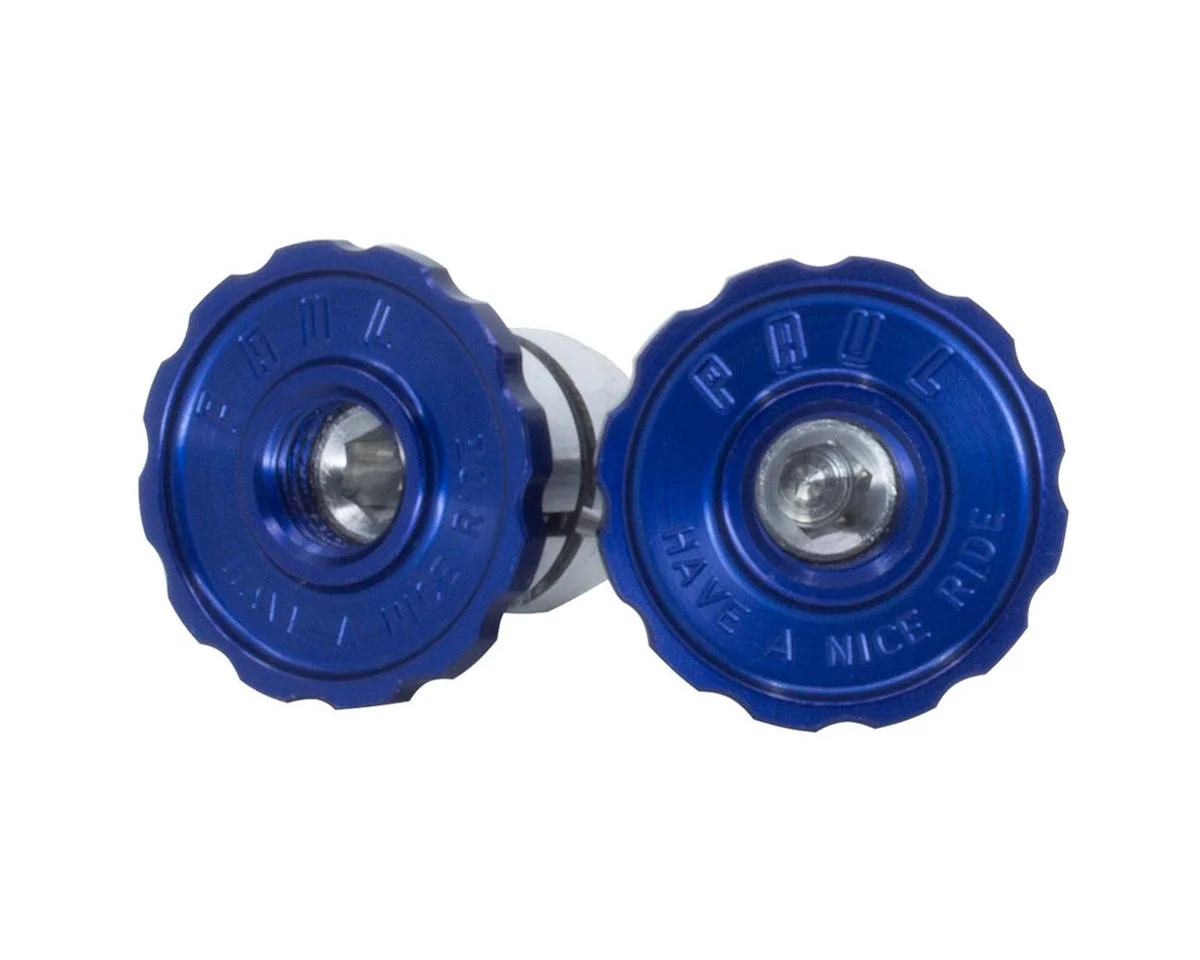 Paul Components Aluminum Bar End Plugs (Blue)